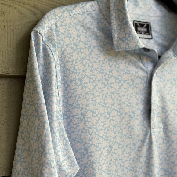 Deolax Men’s Floral Performance Golf Polo Shirt | Size Small - Picture 5 of 9